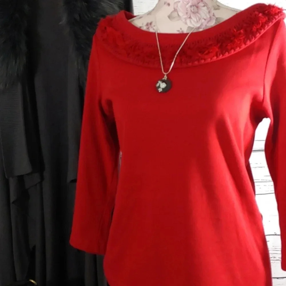 Women's Top three quarter length sleeve - Picture 7 of 7